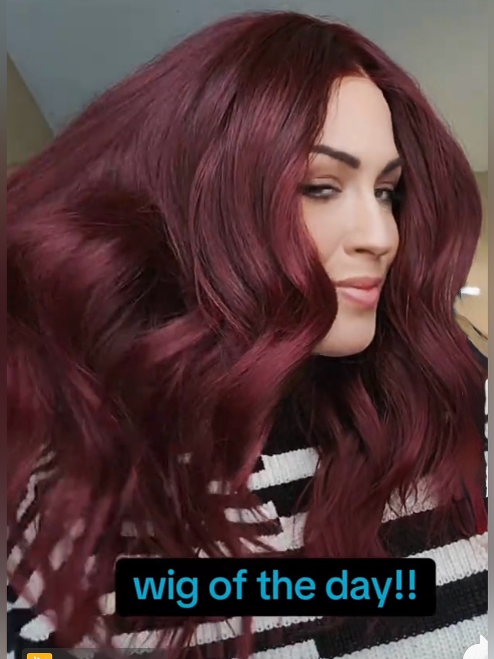 Chelsea Smith Crowns Theresa Wig in Deep Burgundy - Picture 3 of 10
